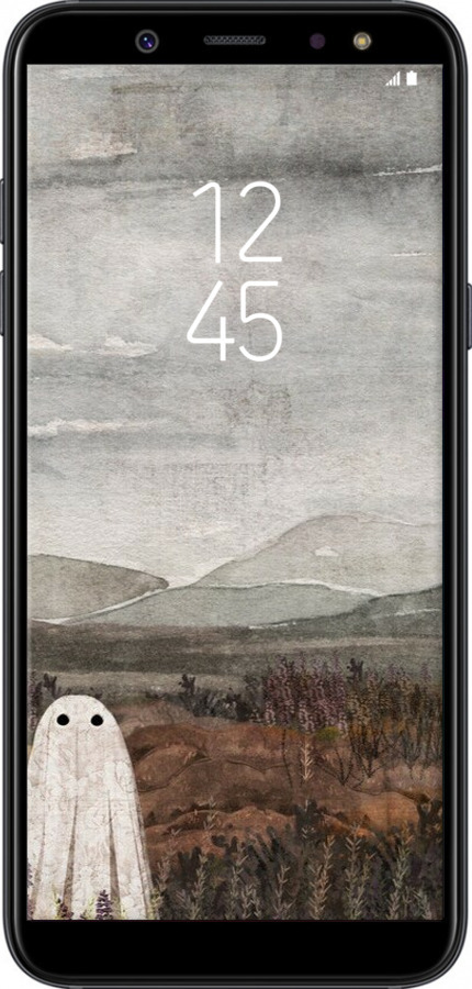 TPU чехол Самотій привид на фоні гір для Samsung Galaxy A6 2018 - 6486b-1480 изображение 