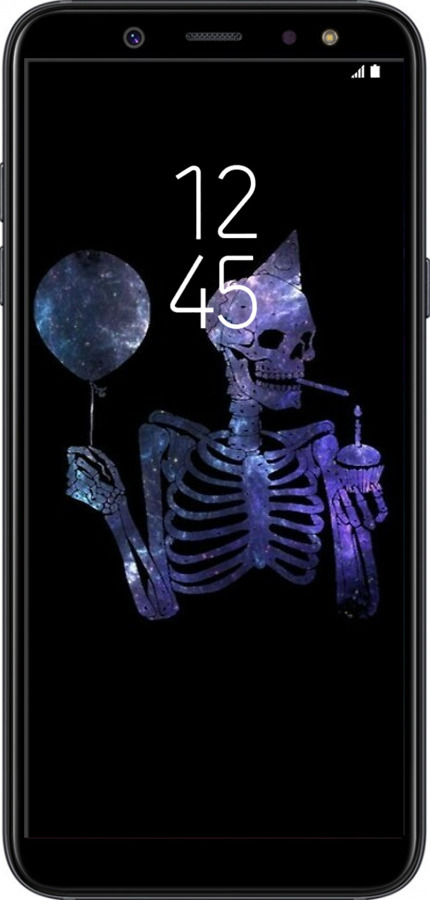 TPU чехол Скелетное искусство для Samsung Galaxy A6 2018 - 6536b-1480 изображение 