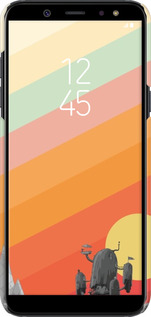 3D пластиковый матовый чехол № 5420 для Samsung Galaxy A6 2018 - 5420m-1480 изображение 