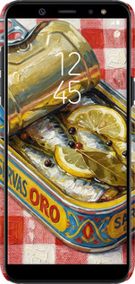 3D пластиковый матовый чехол Vintage Sardine Tin Phone для Samsung Galaxy A6 2018 - 6772m-1480 изображение 