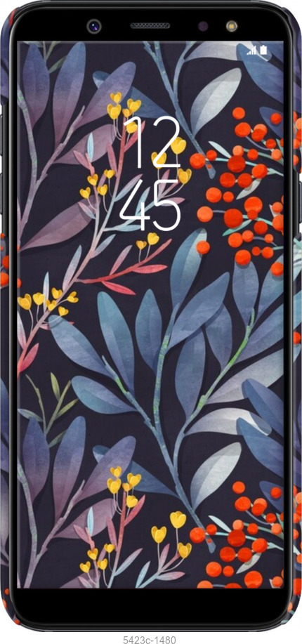 3D пластиковый матовый чехол № 5423 для Samsung Galaxy A6 2018 - 5423m-1480 изображение 