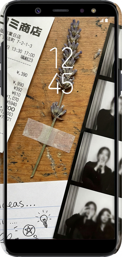 3D пластиковый матовый чехол Aesthetic Scrapbook Collage для Samsung Galaxy A6 2018 - 6773m-1480 изображение 