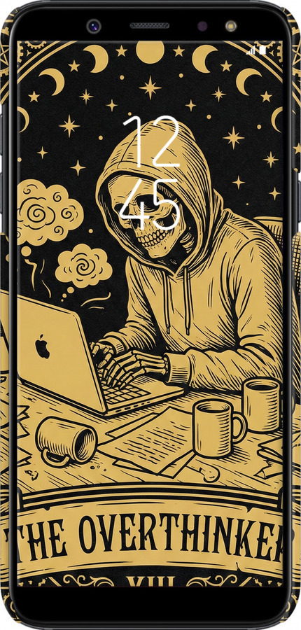 3D пластиковий матовий чехол The Overthinker для Samsung Galaxy A6 2018 - 6774m-1480 изображение 