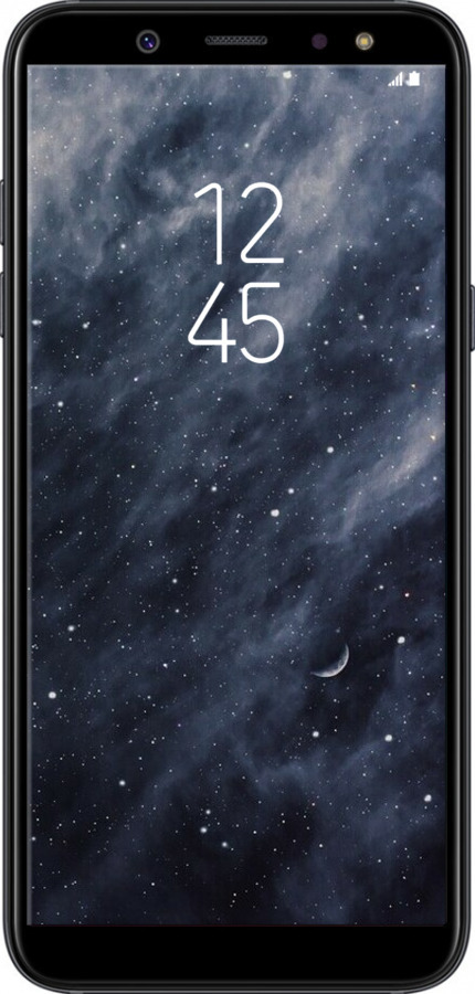 2D пластиковий чехол Сині хмари, Синій місяць для Samsung Galaxy A6 2018 - 6398t-1480 изображение 