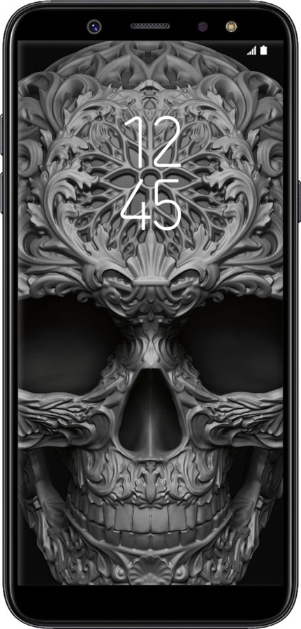 TPU чехол skull-ornament для Samsung Galaxy A6 Plus 2018 - 4101b-1495 изображение 