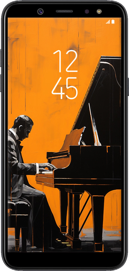TPU чехол Чехол для телефона Мужчина за Роялем для Samsung Galaxy A6 Plus 2018 - 5938b-1495 изображение 