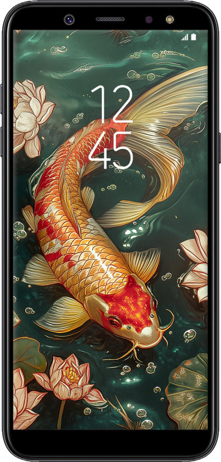 TPU чехол Мелодія Лотоса для Samsung Galaxy A6 Plus 2018 - 6106b-1495 изображение 