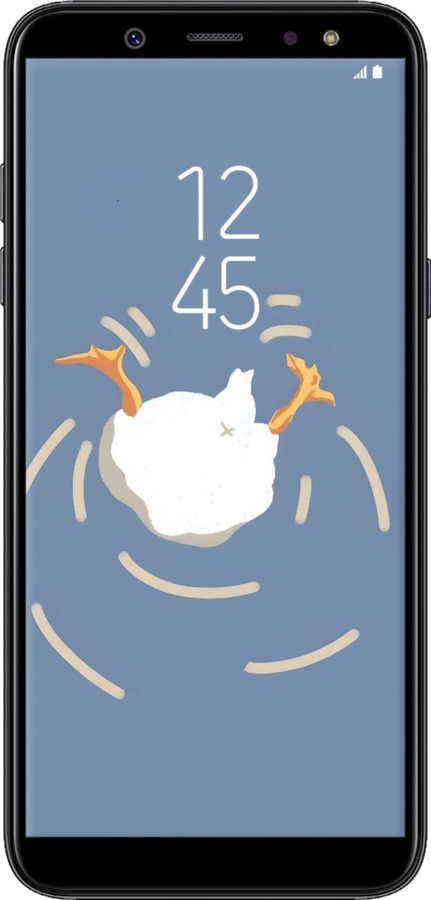 TPU чехол Гусь ныряет для Samsung Galaxy A6 Plus 2018 - 6275b-1495 изображение 