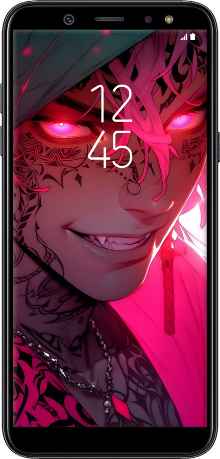 TPU чехол Аниме демон 3 для Samsung Galaxy A6 Plus 2018 - 6313b-1495 изображение 