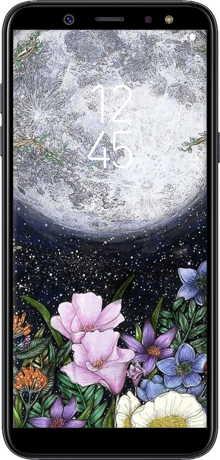 TPU чехол Полночь в саду II для Samsung Galaxy A6 Plus 2018 - 6424b-1495 изображение 