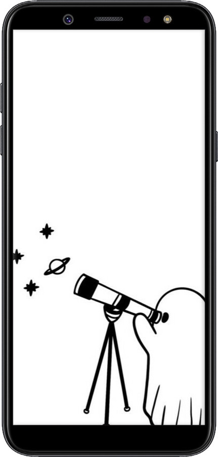 TPU чехол Привидение астроном для Samsung Galaxy A6 Plus 2018 - 6444b-1495 изображение 