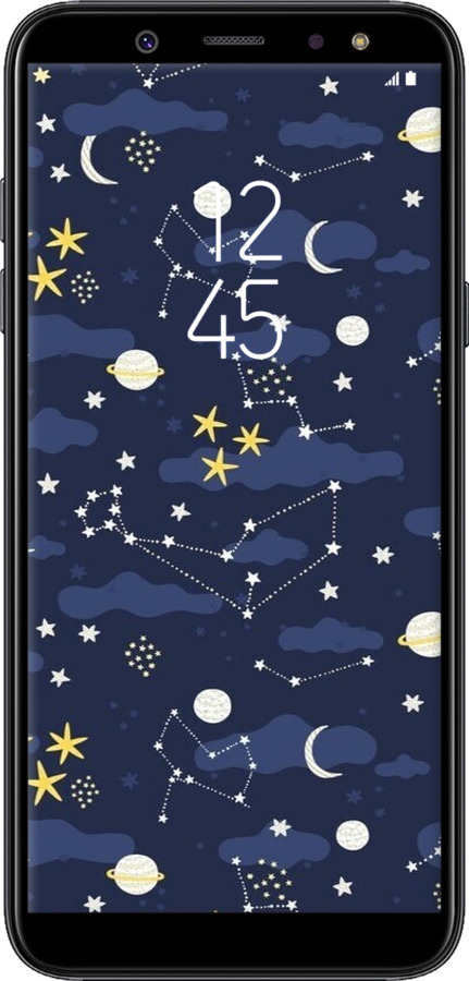 TPU чехол Астрономічний візерунок для Samsung Galaxy A6 Plus 2018 - 6446b-1495 изображение 