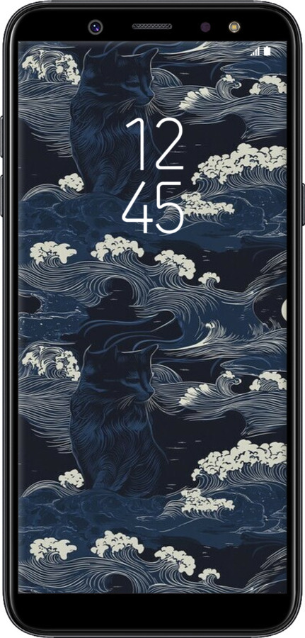 TPU чехол Морская тематика в стиле арт-деко для Samsung Galaxy A6 Plus 2018 - 6520b-1495 изображение 