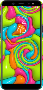 3D пластиковый матовый чехол Y2K Jelly Dream для Samsung Galaxy A6 Plus 2018 - 6780m-1495 изображение 