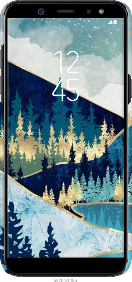 3D пластиковый матовый чехол № 5428 для Samsung Galaxy A6 Plus 2018 - 5428m-1495 изображение 