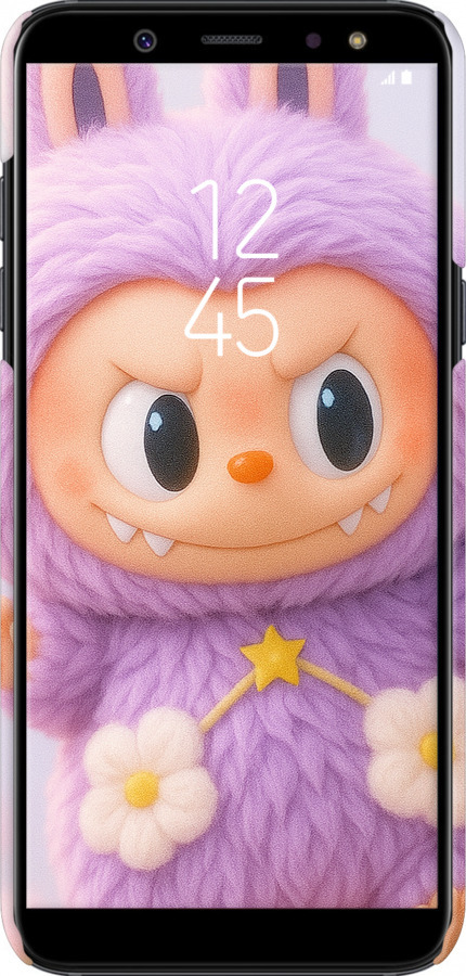 3D пластиковий матовий чехол Лабубу для Samsung Galaxy A6 Plus 2018 - 6708m-1495 изображение 