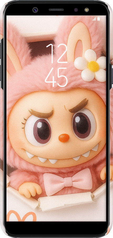 3D пластиковий матовий чехол Лабубу 2 для Samsung Galaxy A6 Plus 2018 - 6710m-1495 изображение 