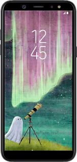 2D пластиковий чехол Привид та зірки для Samsung Galaxy A6 Plus 2018 - 6443t-1495 изображение 