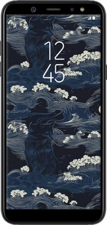 2D пластиковый чехол Морская тематика в стиле арт-деко для Samsung Galaxy A6 Plus 2018 - 6520t-1495 изображение 