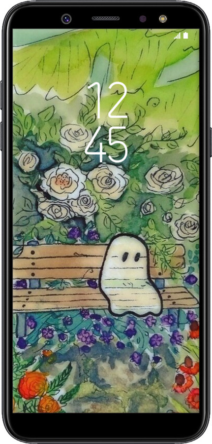 2D пластиковый чехол Призрак 3 для Samsung Galaxy A6 Plus 2018 - 6248t-1495 изображение 