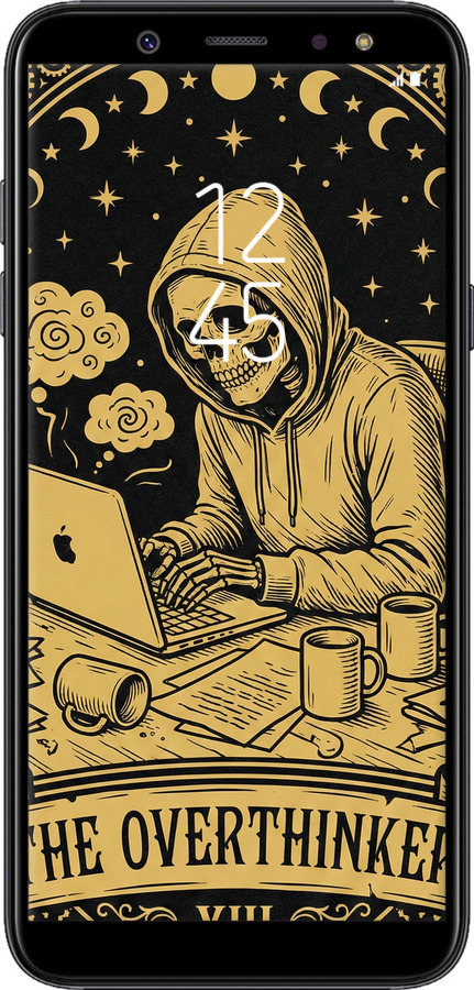 Силіконовий чехол The Overthinker для Samsung Galaxy A6 Plus 2018 - 6774u-1495 изображение 