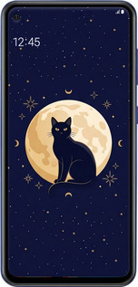 Силиконовый чехол Cute Cat Celestial/Witchy для Samsung Galaxy A60 2019 A606F - 6787u-1699 изображение 