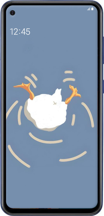 Силіконовий чехол Гусь ныряет для Samsung Galaxy A60 2019 A606F - 6275u-1699 изображение 