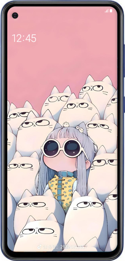 Силіконовий чехол Малышка с котами для Samsung Galaxy A60 2019 A606F - 6295u-1699 изображение 
