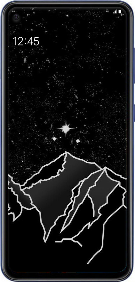 Силіконовий чехол Мінімалістичний гірський краєвид для Samsung Galaxy A60 2019 A606F - 6438u-1699 изображение 
