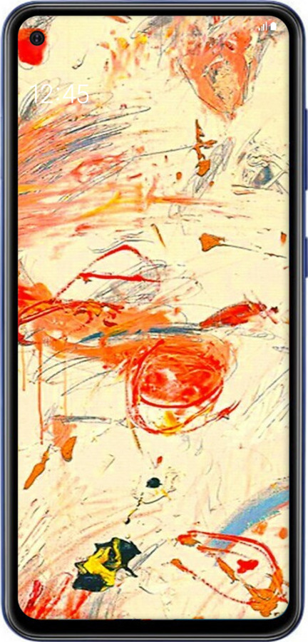 Силиконовый чехол Динамичная картина с хаотичными мазками для Samsung Galaxy A60 2019 A606F - 6540u-1699 изображение 