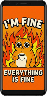 Силиконовый чехол Funny Cat для Samsung Galaxy A6s - 6786u-1604 изображение 