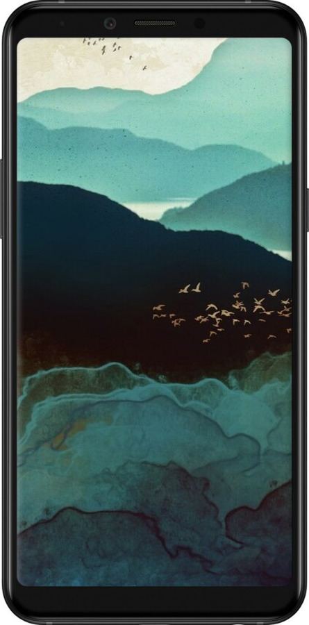 Силиконовый чехол С изображением гор Индиго для Samsung Galaxy A6s - 6484u-1604 изображение 