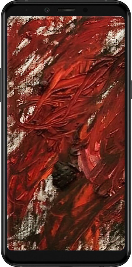 Силиконовый чехол Абстрактная композиция в красных тонах для Samsung Galaxy A6s - 6541u-1604 изображение 