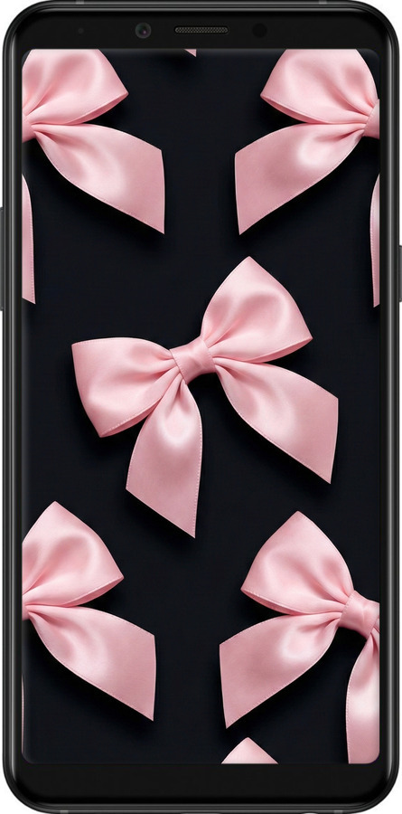 Силіконовий чехол Coquette Ribbons Dark Coquette для Samsung Galaxy A6s - 6767u-1604 изображение 