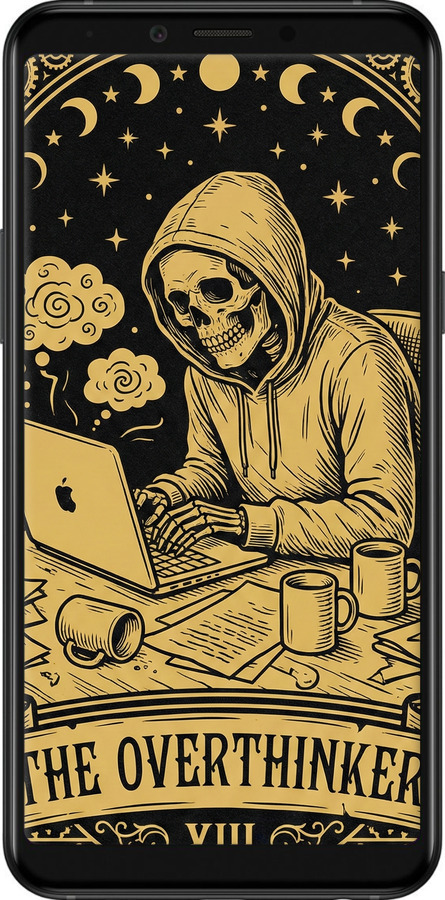 Силіконовий чехол The Overthinker для Samsung Galaxy A6s - 6774u-1604 изображение 