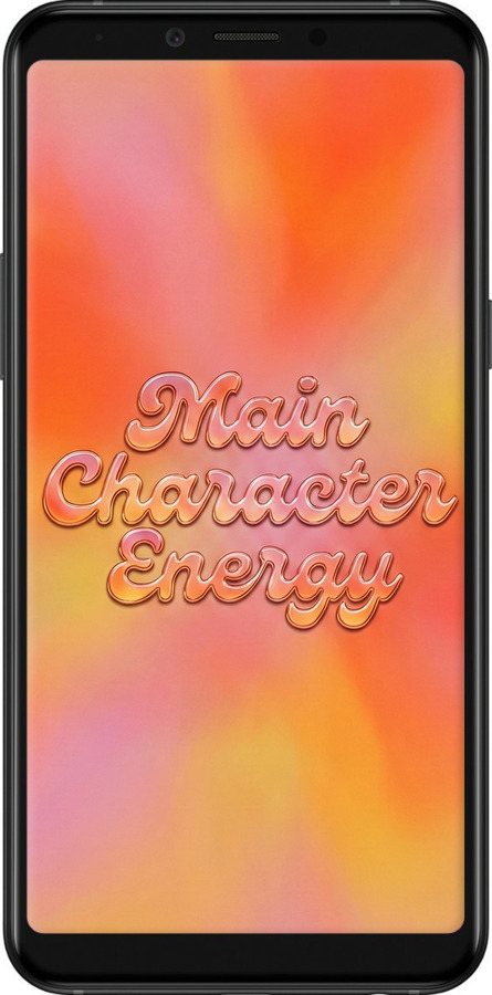 Силіконовий чехол Aura Gradient Main Character Energy Aesthetic Y2K для Samsung Galaxy A6s - 6783u-1604 изображение 