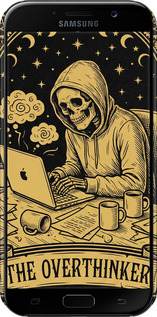3D пластиковый матовый чехол The Overthinker для Samsung Galaxy A7 (2017) - 6774m-445 изображение 