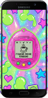 3D пластиковий матовий чехол Y2K Aesthetic Retro Pet: Годуй мене кавою для Samsung Galaxy A7 (2017) - 6784m-445 изображение 