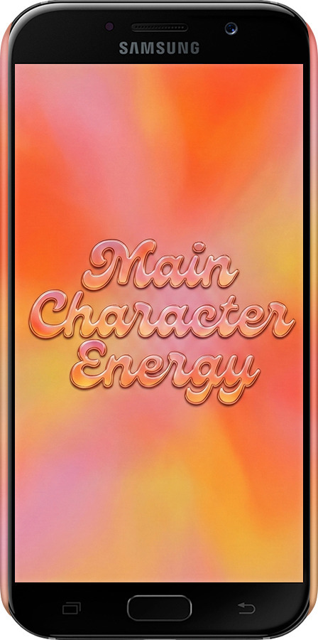 3D пластиковый матовый чехол Aura Gradient Main Character Energy Aesthetic Y2K для Samsung Galaxy A7 (2017) - 6783m-445 изображение 