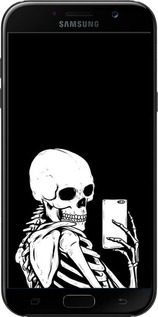 2D пластиковый чехол Скелет делает Selfie для Samsung Galaxy A7 (2017) - 6535t-445 изображение 