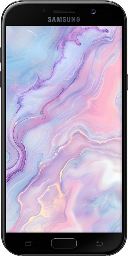 2D пластиковый чехол Нежный мрамор для Samsung Galaxy A7 (2017) - 6310t-445 изображение 