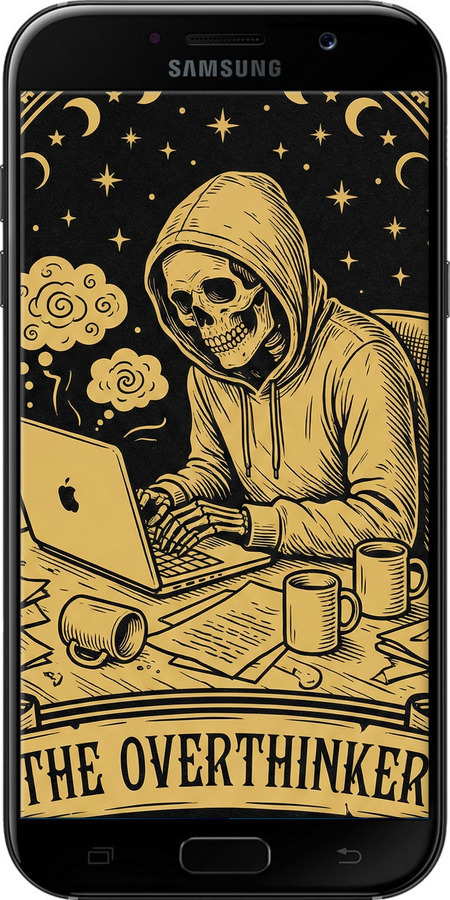 2D пластиковый чехол The Overthinker для Samsung Galaxy A7 (2017) - 6774t-445 изображение 