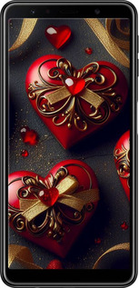 TPU чехол Сердечки v4 для Samsung Galaxy A7 (2018) A750F - 5834b-1582 изображение 