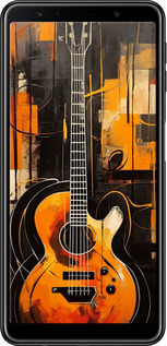 TPU чехол Чохол для телефону Помаранчева гітара для Samsung Galaxy A7 (2018) A750F - 5934b-1582 изображение 