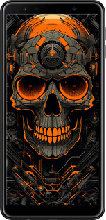 TPU чехол Череп для Samsung Galaxy A7 (2018) A750F - 5952b-1582 изображение 