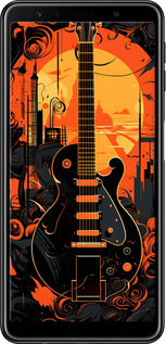 TPU чехол Гитара для Samsung Galaxy A7 (2018) A750F - 5957b-1582 изображение 