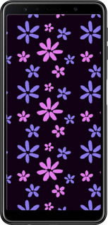 TPU чехол з квітами для Samsung Galaxy A7 (2018) A750F - 6258b-1582 изображение 