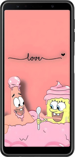 TPU чехол Спанч Боб для Samsung Galaxy A7 (2018) A750F - 6282b-1582 изображение 