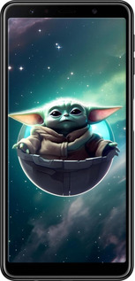 TPU чехол Малышь йода для Samsung Galaxy A7 (2018) A750F - 6294b-1582 изображение 