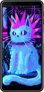 TPU чехол Кот панк для Samsung Galaxy A7 (2018) A750F - 6311b-1582 изображение 